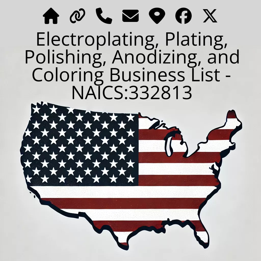 Electroplating, Plating, Polishing, Anodizing, and Coloring Business List - NAICS:332813 #v20250107
