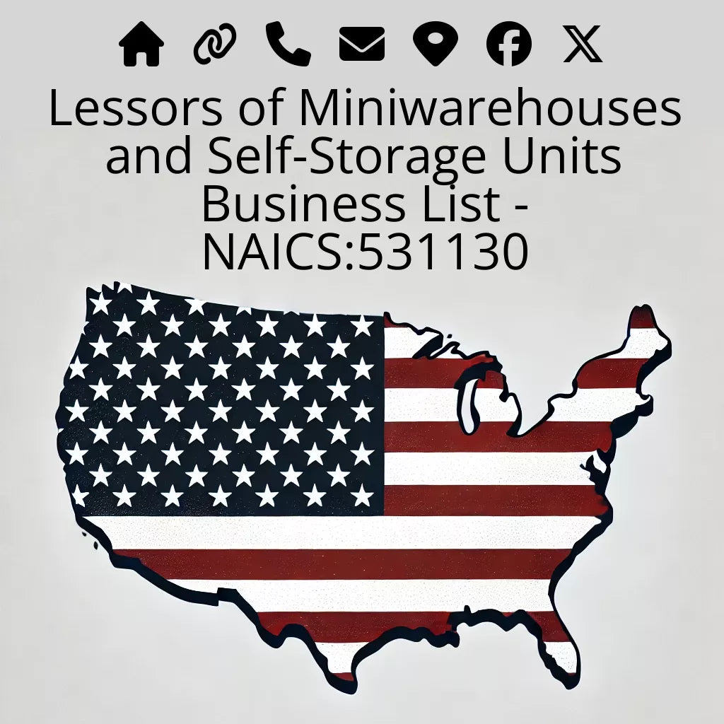 Lessors of Miniwarehouses and Self-Storage Units Business List - NAICS:531130 #v20250107