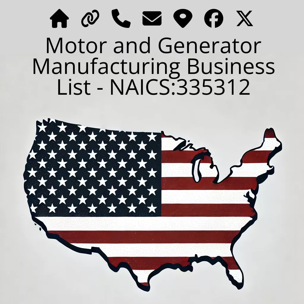 Motor and Generator Manufacturing Business List - NAICS:335312 #v20250107