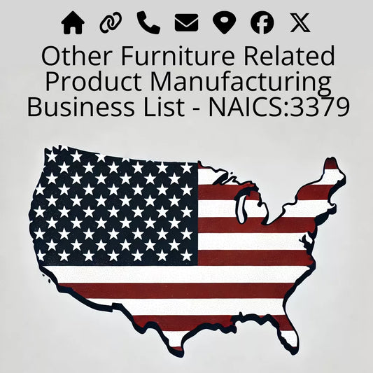 Other Furniture Related Product Manufacturing Business List - NAICS:3379 #v20250107